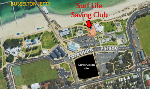 map of Busselton Surf Life Saving Club